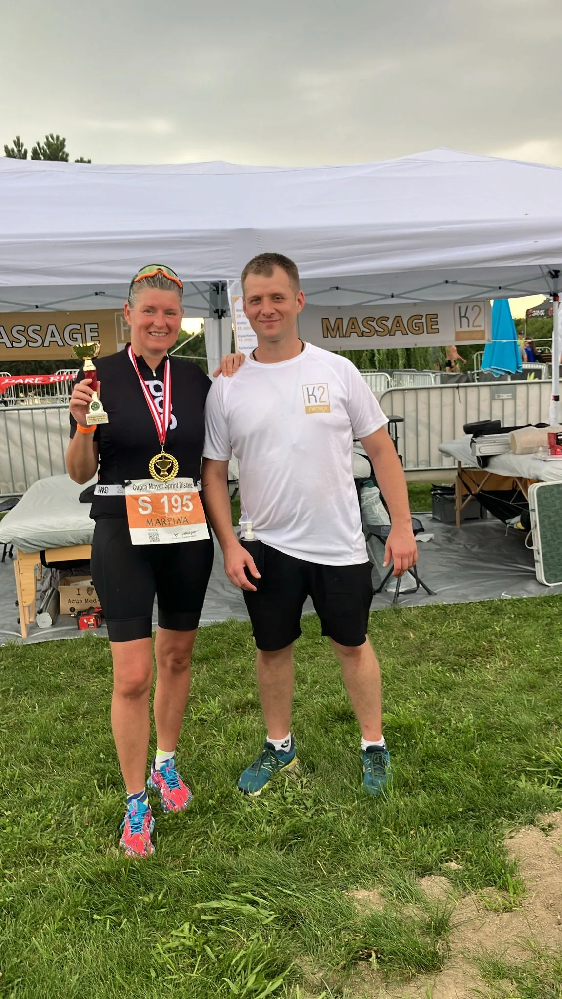 K2 Massage bei einer Sportveranstaltung