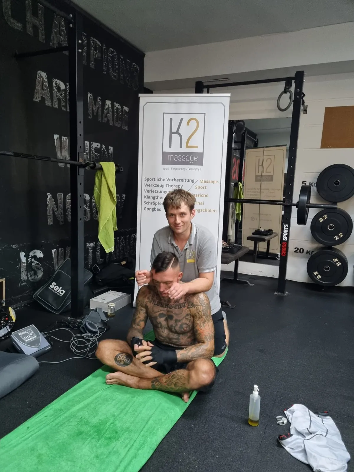K2 Massage – Kampfsport Vorbereitung