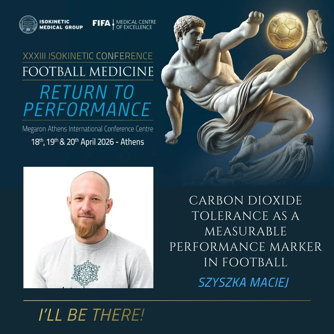 Maciej Szyszka speaking at the Isokinetic Football Medicine Conference 2026